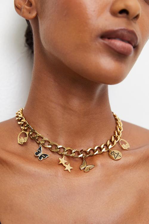 Era Charm Choker - Gold