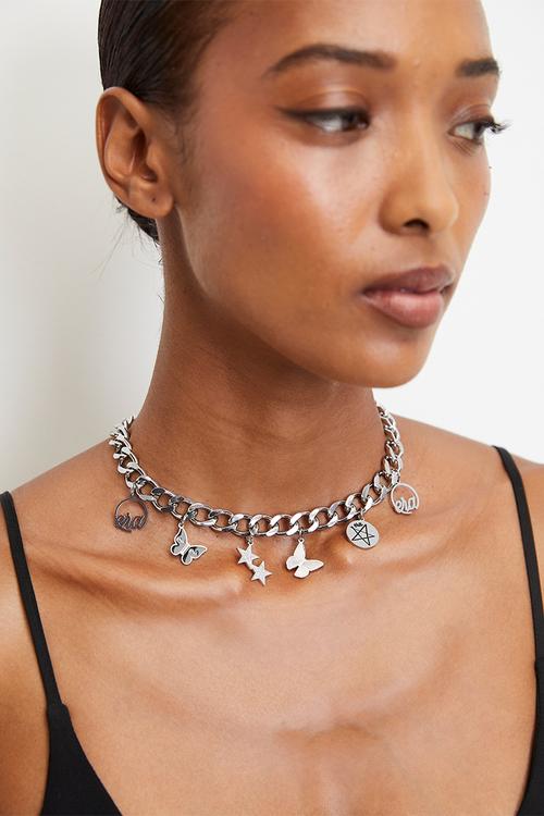 Era Charm Choker - Silver