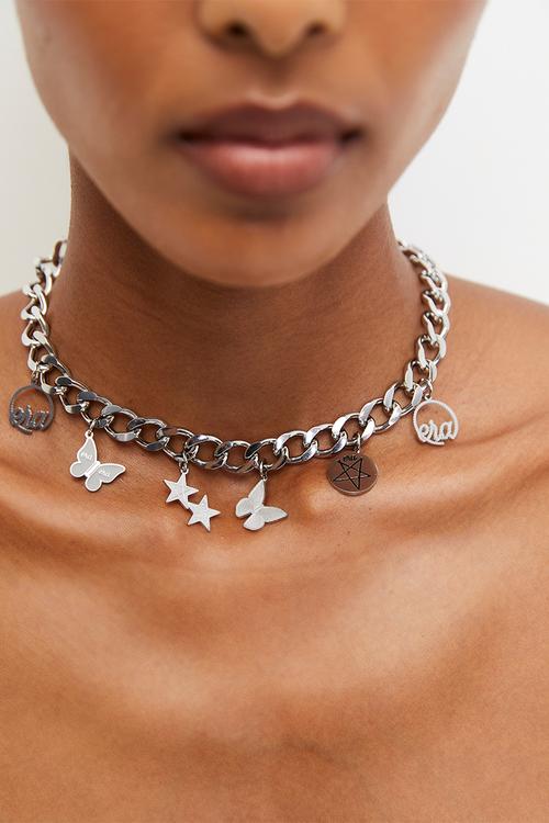 Era Charm Choker - Silver
