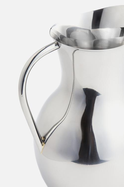 Stainless steel carafe - silver-coloured