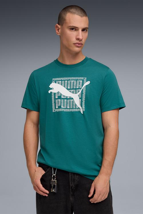 GRAPHIC Puma Wording Tee - Emerald Ice