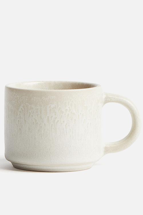 Stoneware espresso cup - light beige