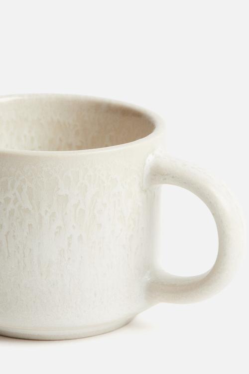 Stoneware espresso cup - light beige
