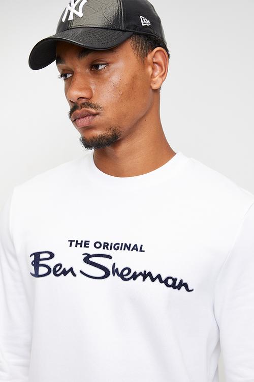 Signature Crew Sweat - White