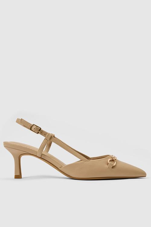 Camille 2 slingback mid heel in neutral 