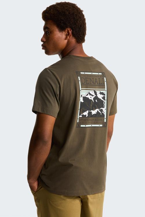 North Faces Regular Short Sleeve Tee-Graphic - New Taupe Green