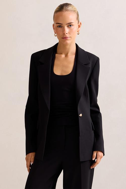 Victoria single breasted blazer in black