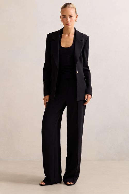 Victoria single breasted blazer in black