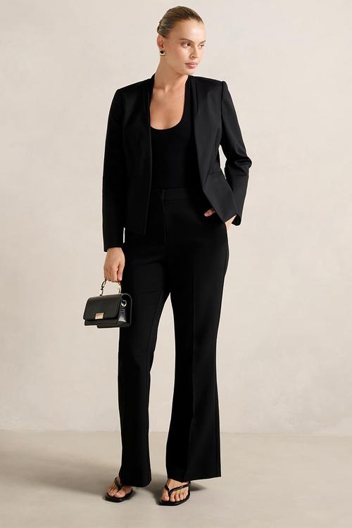 Farrah fitted blazer in black