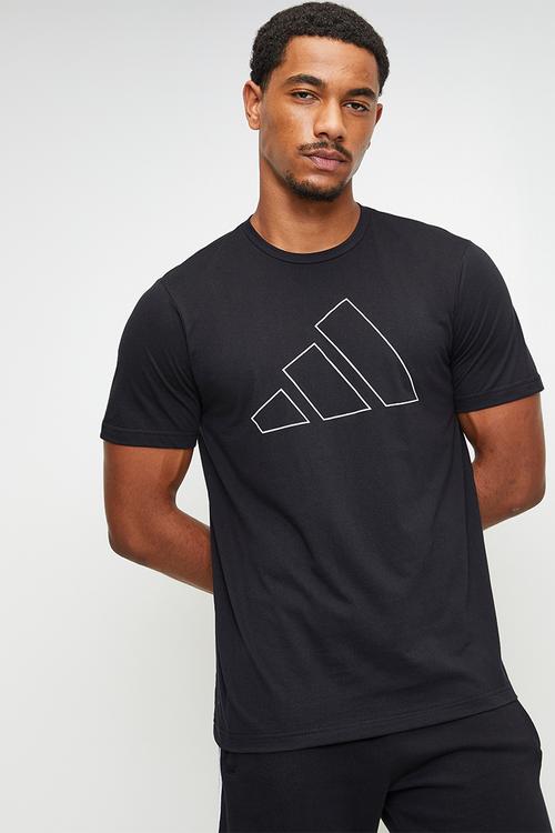 Workout Ess Front Logo Tee - Black