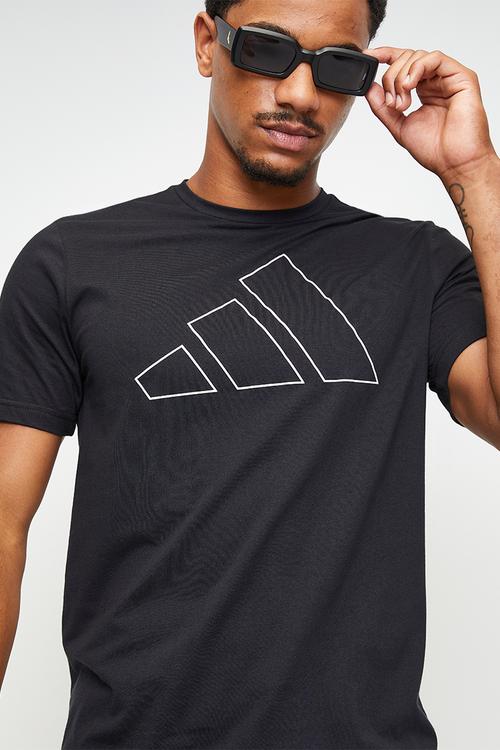 Workout Ess Front Logo Tee - Black