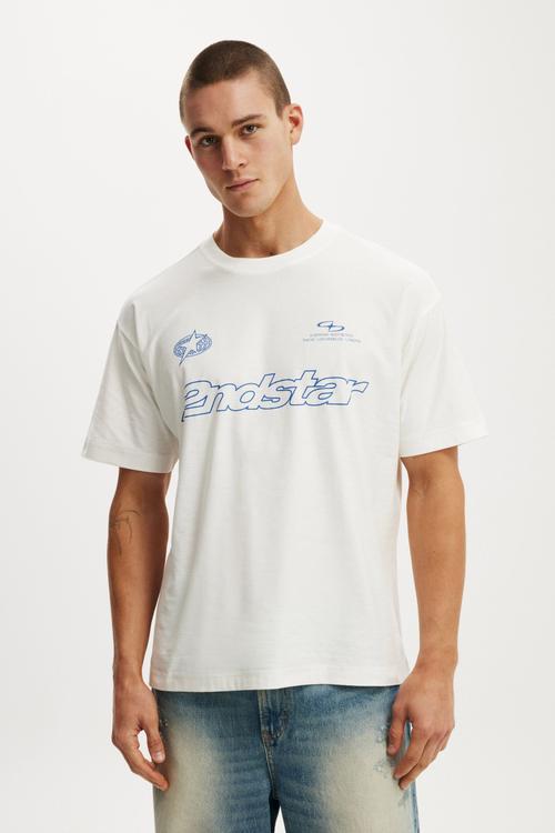 Box fit graphic T-shirt - everyday / ecru