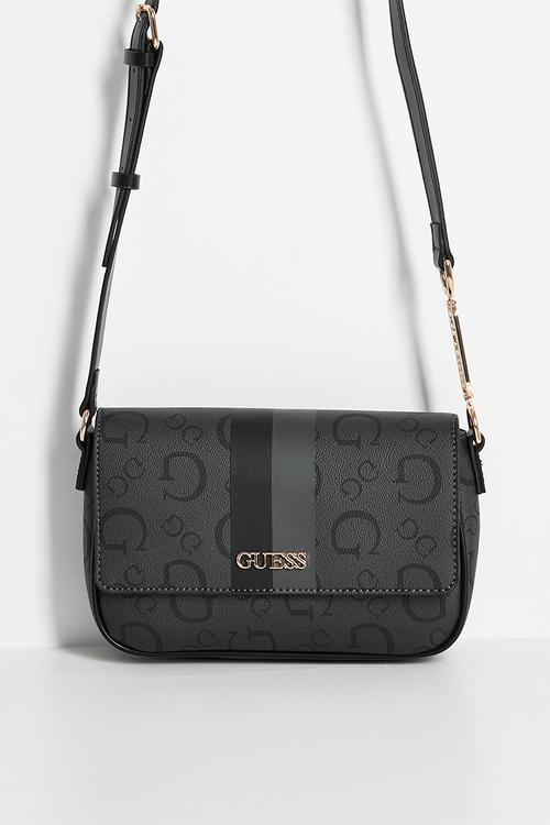 Pánské tašky přes rameno GUESS Noelle II Convertible Cross Body Flap Coal Logo