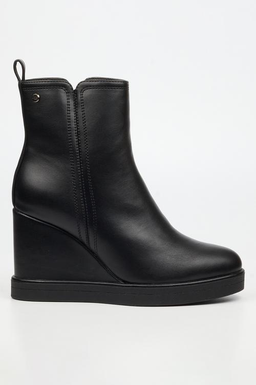 Bayou 1 platform wedge ankle boot - black
