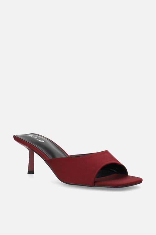 Rochi stiletto mule heel - burgundy 