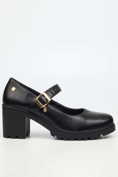 Crave 8 mary jane chunky block heel - black