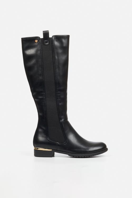 Hadar 28 gusset rider boot - black