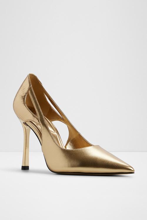 Deluna court heel - gold