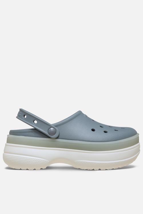 Classic Frosted Stacked Clog - Concrete