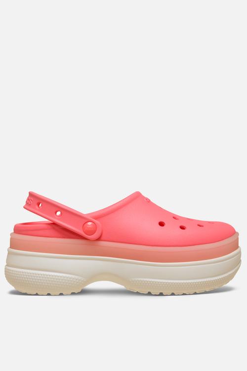 Classic Frosted Stacked Clog - Guava