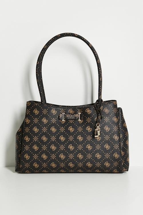 Lacy satchel bag- coal