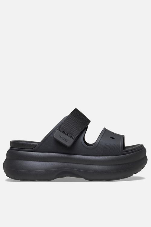 Soho two strap sandal slide - black