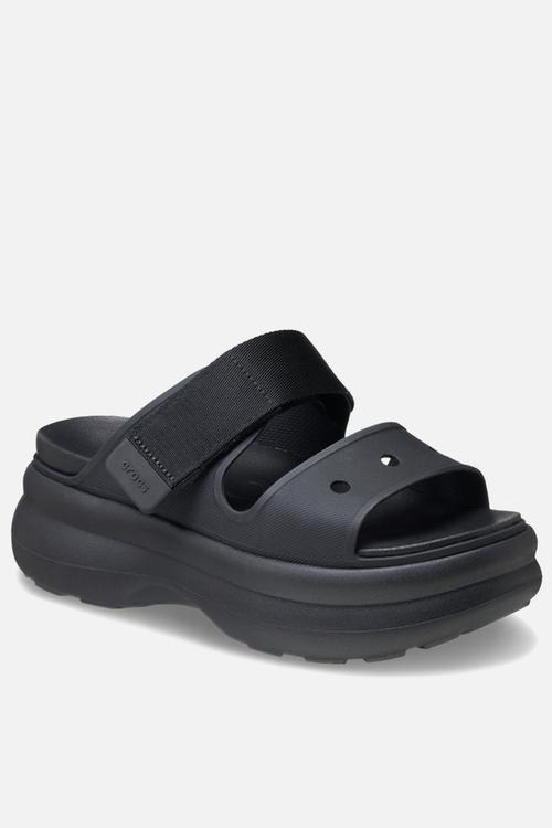 Soho two strap sandal slide - black