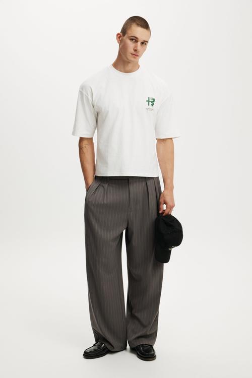 Cropped Fit Alfa Romeo T-Shirt - Lcn Alf Vintage White / Romeo