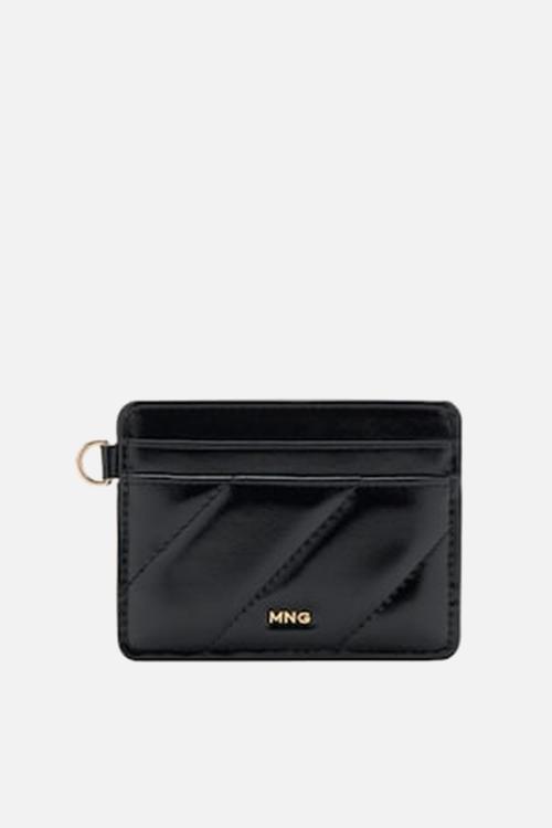 Diagonal card holder - black