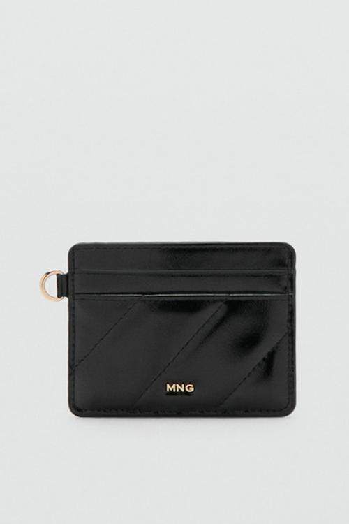 Diagonal card holder - black