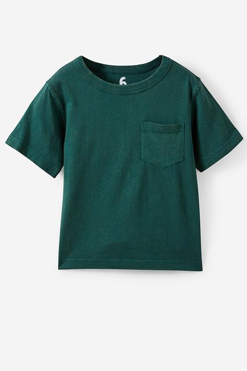The essential short sleeve tee - storm green wash