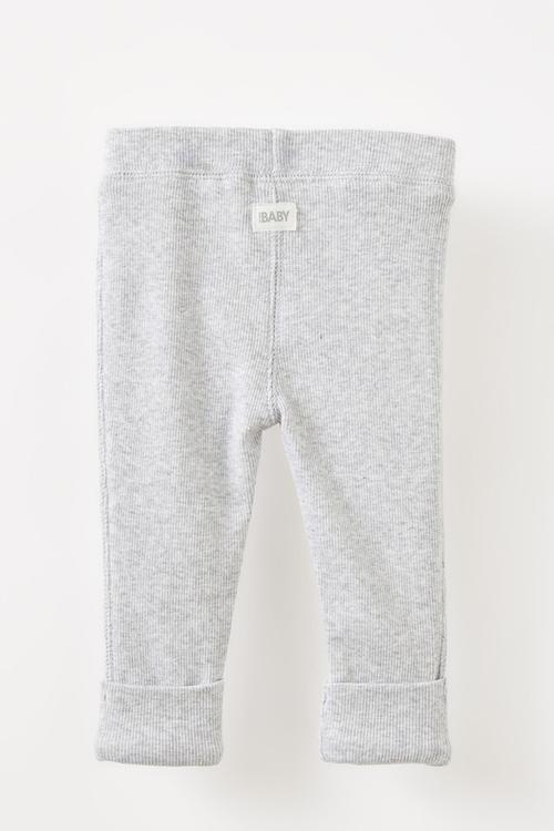 The Row Rib Skinny Legging - Cloud Marle 1