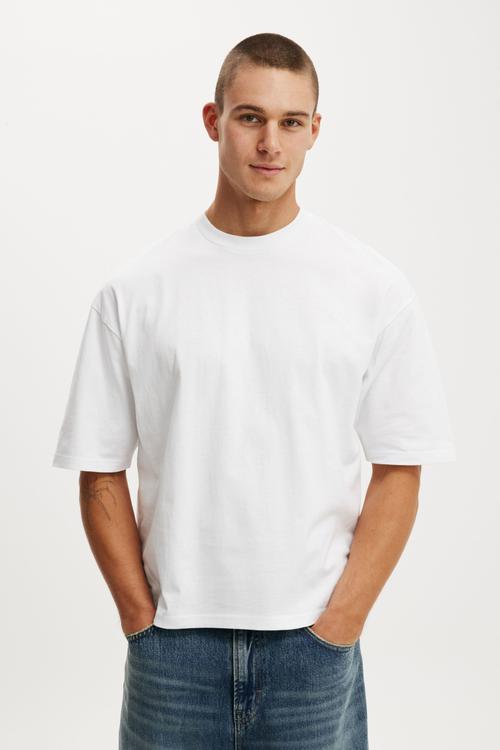 Cropped Fit T-Shirt - White