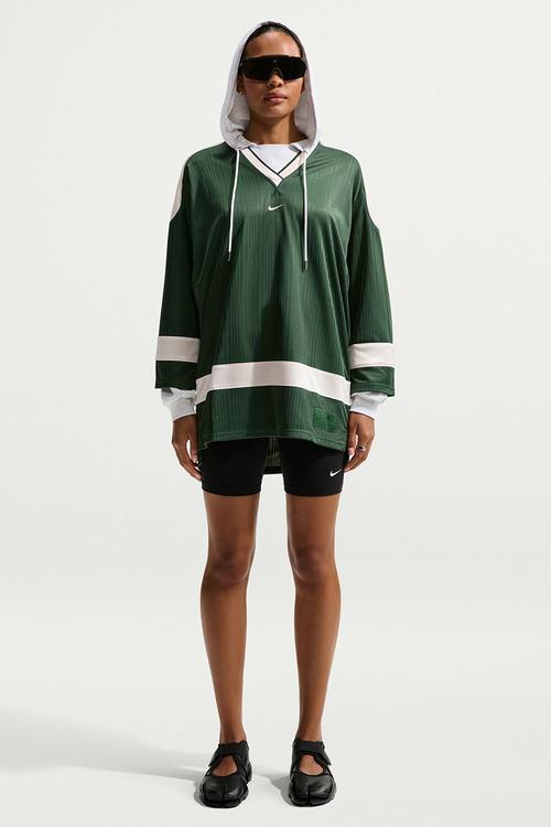 W Nsw Jersey Tunic Mod - Fir/Chalk/Chalk