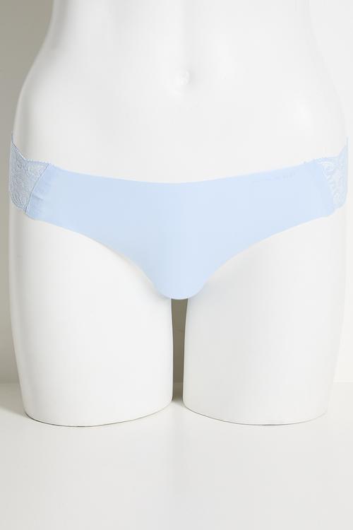 Party Pants Seamless G-String Brief 3Pk - Black/Cream/Violetblue