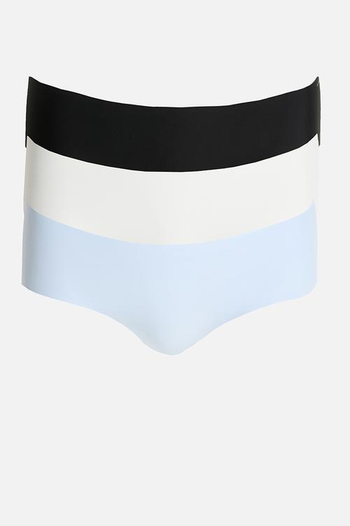 Party Pants Boyleg Brief 3 Pack - Black/Cream/Violet Blue