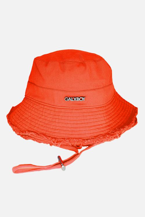 WASHED COTTON HAT - ORANGE