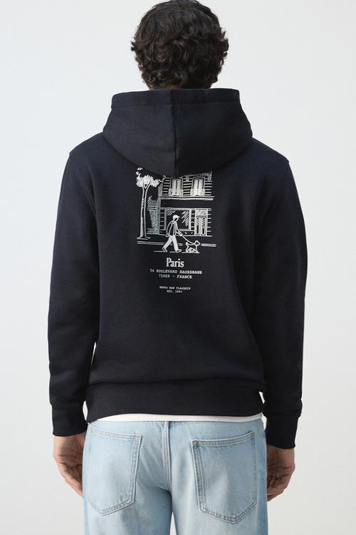 Sweatshirt Paris 75009 Hoody - Navy