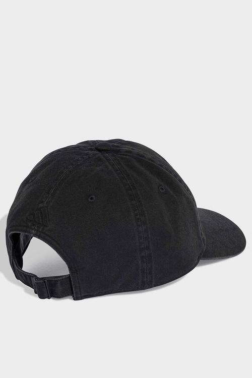 Washed dad cap - black