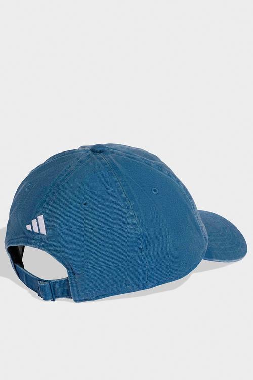 Washed dad cap - dusky petrol/white