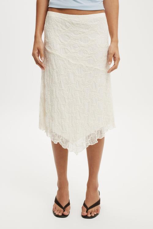 Sofia lace skirt - sand white lace
