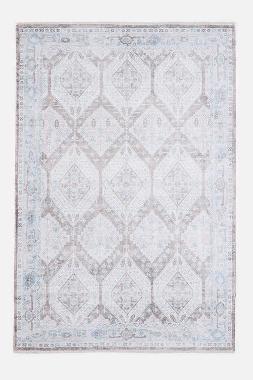 Eve Plush Woven Emblem Rug Mocca