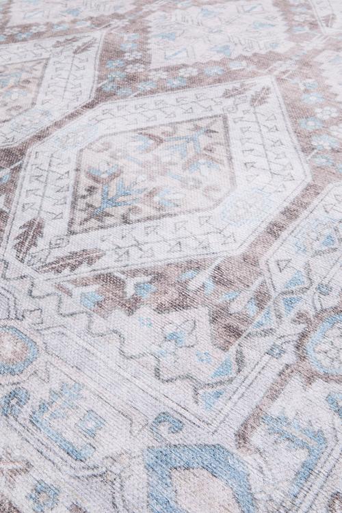 Eve Plush Woven Emblem Rug Mocca
