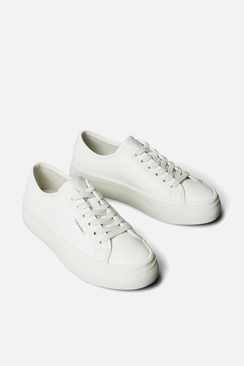 Vulc Flatform Lace Up - Lily White