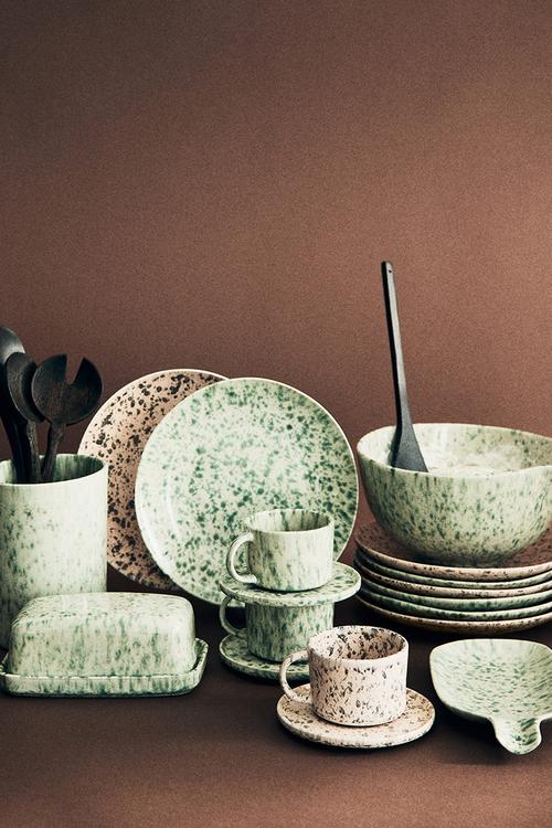 Stoneware mixing bowl - green