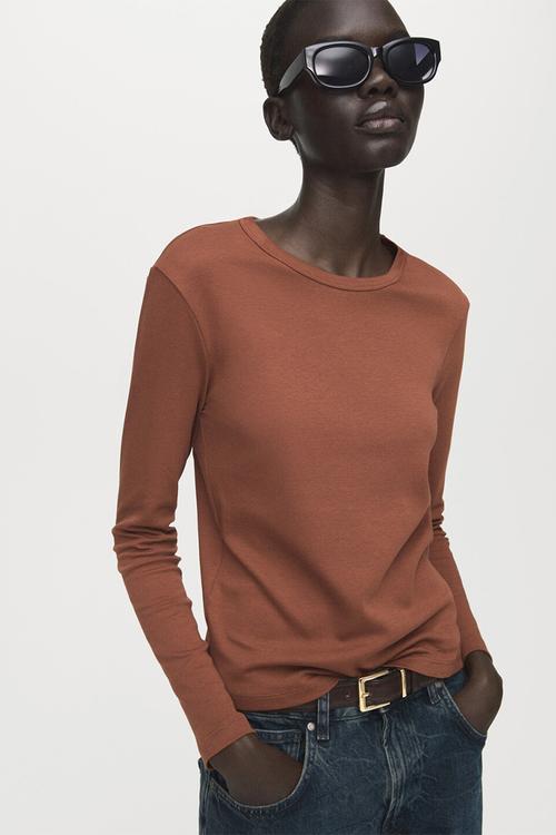 T-shirt nisa - rust/copper