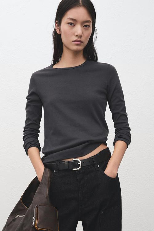 T-shirt nisa - charcoal