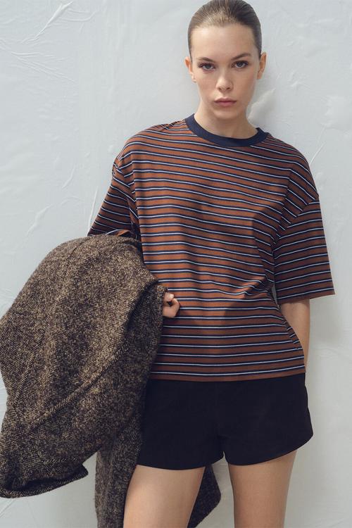 T-shirt rali - rust/copper