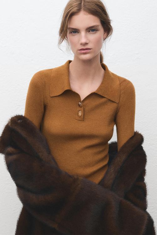 Sweater yema - medium brown
