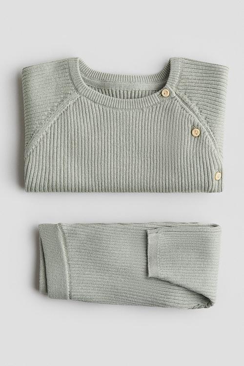 2-Piece cotton set - green
